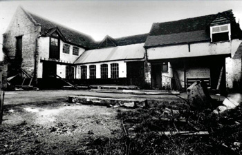 Rear of Holly Lodge shortly before demolition